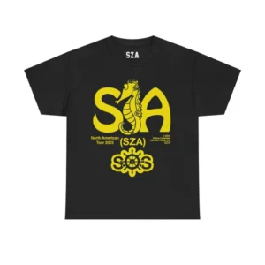 SZA SEAHOUSE TOUR BLACK TEE