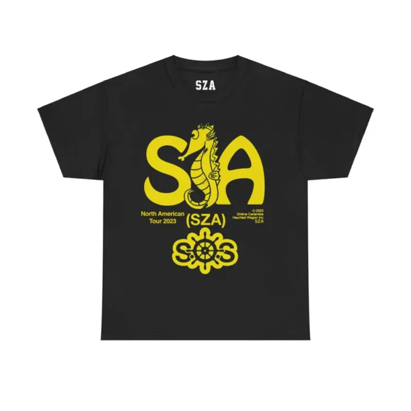 SZA SEAHOUSE TOUR BLACK TEE