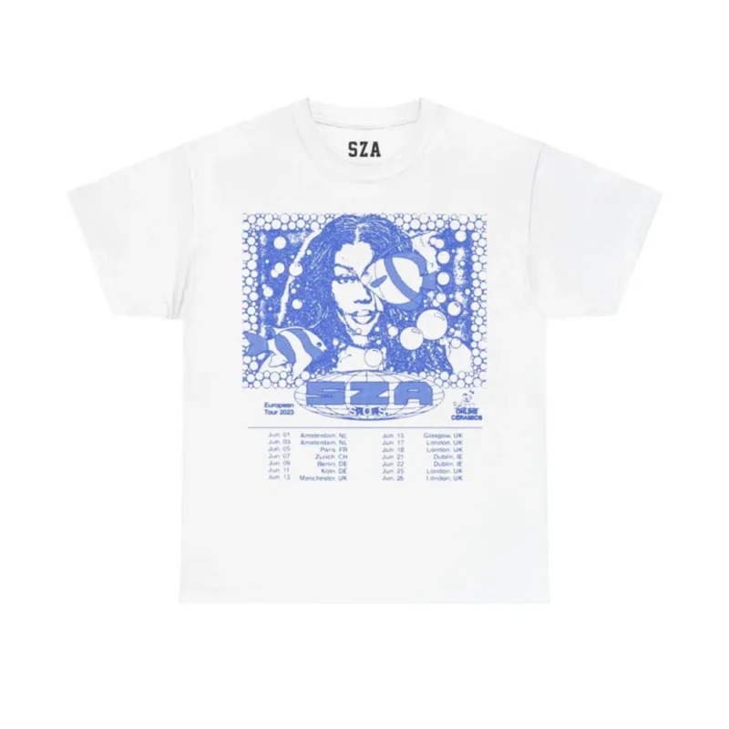 WHITE SOS EUROPE TOUR T-SHIRT